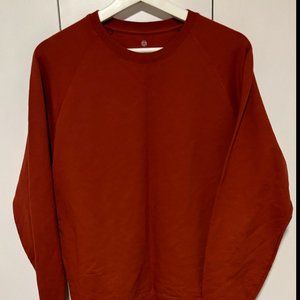 Massimo Dutti Orange Cotton Sweatshirt - Medium